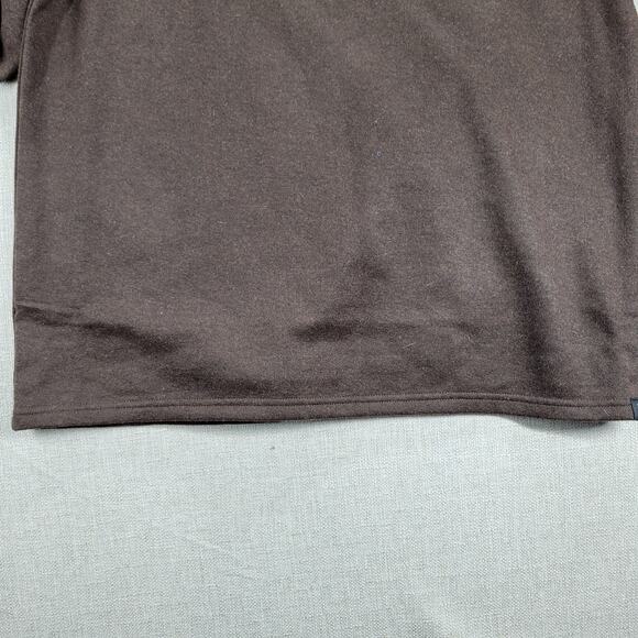 PrAna Mens Brookland 1/4 Zip Sweater Size XL Brown Wool Blend NEW - Picture 14 of 16